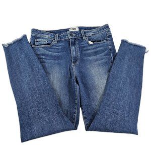 PAIGE HOXTON ANKLE Blue Ankle & Cropped Jeans